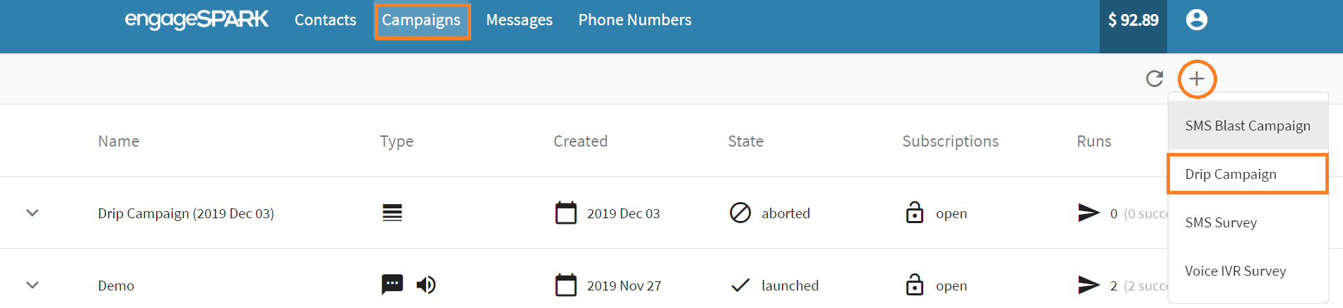 drip-campaign-engageSPARK