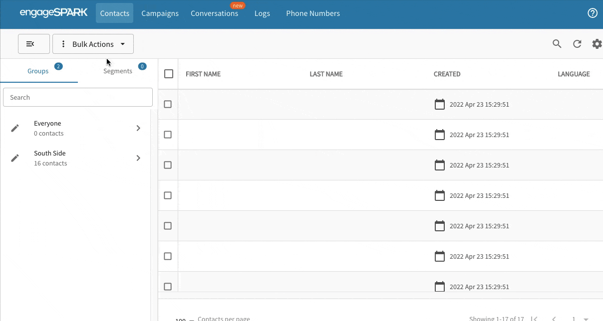 how to delete a group